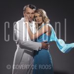 29-01-2004 Joke de Kruijf and Dick Cohen at studio in Amsterdam, on behalf of musical Crazy for you.

[keywords]Posed, Half Length, Eyecontact, Singers, Actor, Actrice[/keywords]